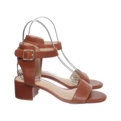 High heel sandals (Brown) from Lands' End Leather