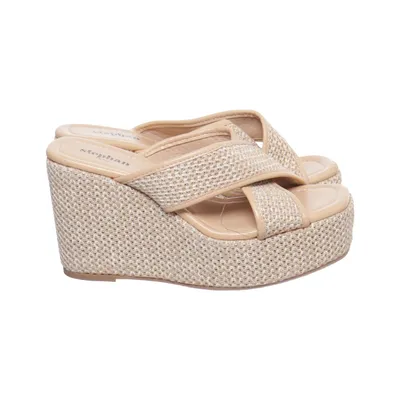 Chaussure compensées (Beige) de Stephan Cuir