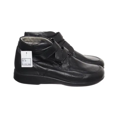 Bottines (Arcopedico 5911 FREJA - skind støvlet med velcroremme sort) de Arcopedico Cuir