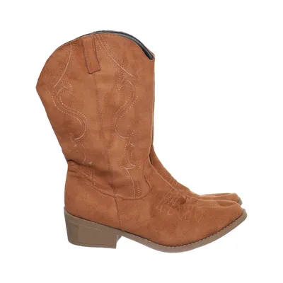 Cowboylaarzen (Bruin) Imitatie suède, Polyurethaan