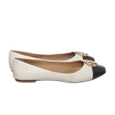 Ballerina's (Beige, Zwart) van Tory Burch Leer