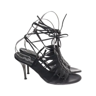 High heel sandals (Black) from Nilson Leather