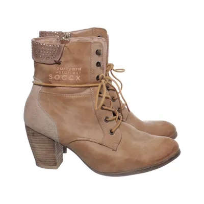 Heeled boots (Beige) from Soccx