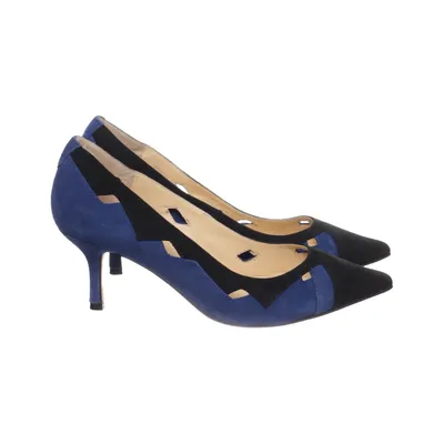 Pumps (Blue, Black) from Audrey Brooke Leather