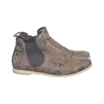 Bottines Chelsea (Gris, Argent) de Think! Cuir