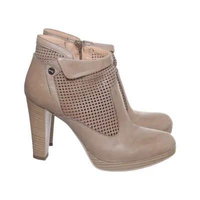 Heeled boots (Beige) from Nero Giardini Leather