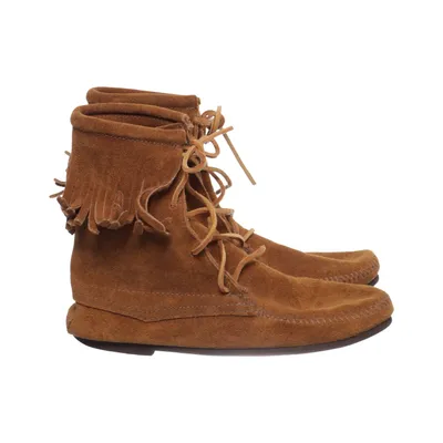 Bottines en daim (Marron) de Minnetonka Cuir