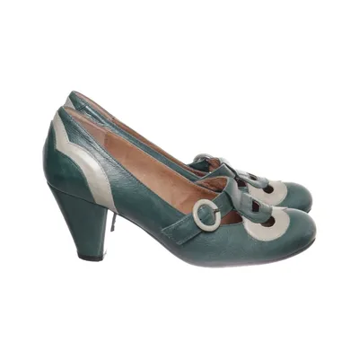Escarpins (Bleu, Gris) de Schuh Cuir