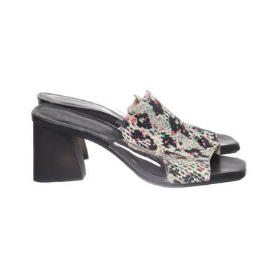 Mules (Black, Multicolored, Transparent) from Hispanitas