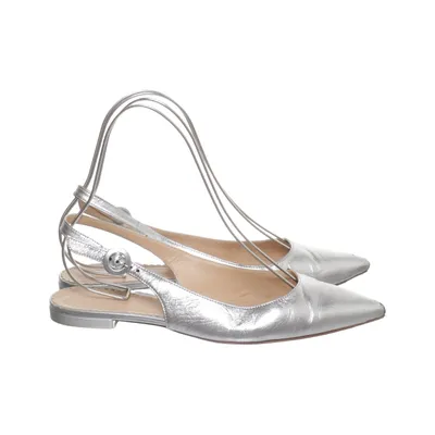 Ballet flats (Silver) from The Seller Leather