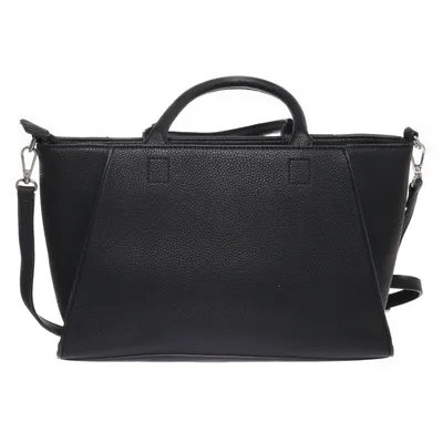 Shoulder-bag (Black) from Glitter Polyester, Polyurethane