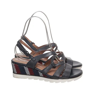 Chaussure compensées (Bleu, Multicolore) de Marco Tozzi Cuir
