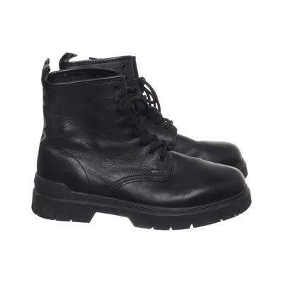 Laced boots (Black) from Hugo Boss Leather