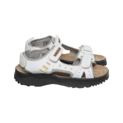Sandals (White, Black) from Marstrand Leather