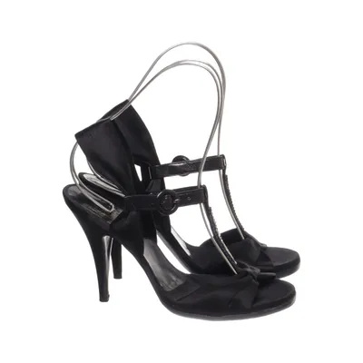 High heel sandals (Black) from Pedro García Leather
