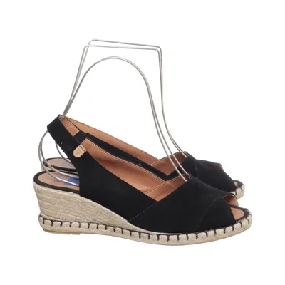 Chaussure compensées (Noir) de Verbenas Cuir