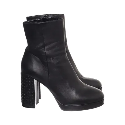 Heeled boots (Black) from Alisha Leather