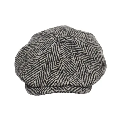 Newsboy hat (Sort, Hvid) fra Stetson Uld