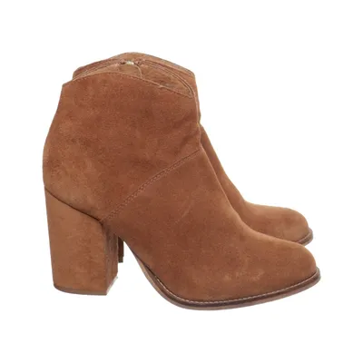 Bottes à talons (Marron) de Poelman Cuir