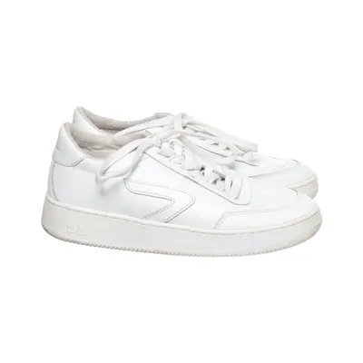 Baskets (Blanc) de Hub Cuir