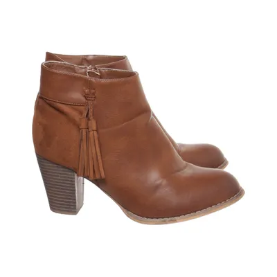 Bottes à talons (Marron) de Super Mode