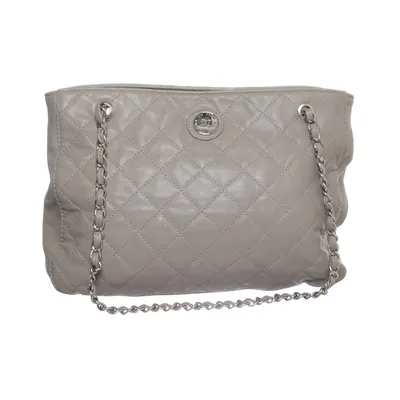 Shoulder-bag (Gray) from Don Donna Polyester, Polyurethane