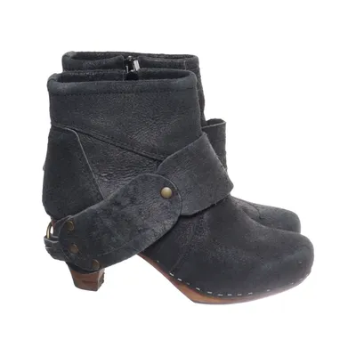 Heeled boots (Gray) from Sanita Leather