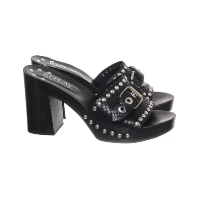 Clogs (Schwarz) von Replay Leder