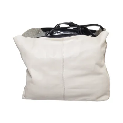 Handväska (Vit, Svart, Silverfärgad) från Furla
