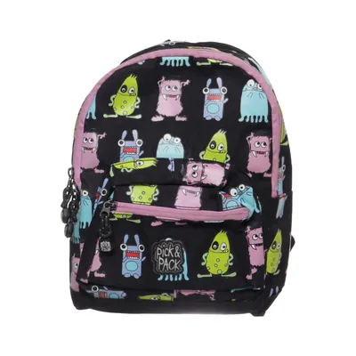 Backpack (Black, Multicolored) from Pick & Pack