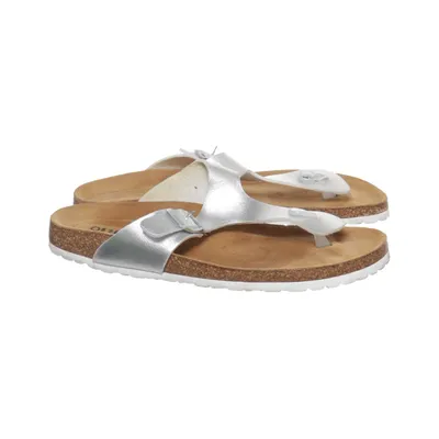 Flip-flops (Silver) from Bio Life Leather