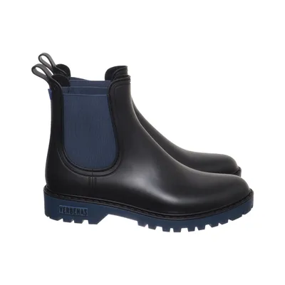 Lage regenlaarzen (Zwart, Blauw) van Igor