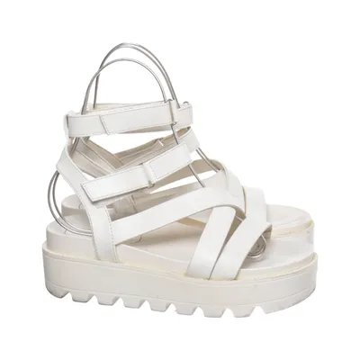 Sandalen (Weiß) von NA-KD Leder