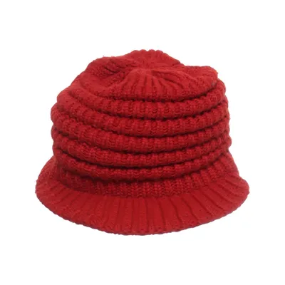 Bonnet casquette (Rouge) de Eisbär Acrylique, Laine de mouton