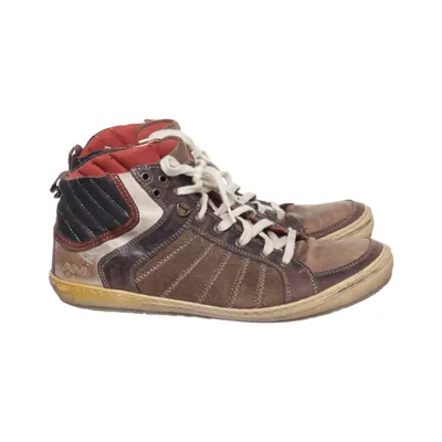 Sneakers (Brown, White, Multicolored) from AM Shoe Company Leather