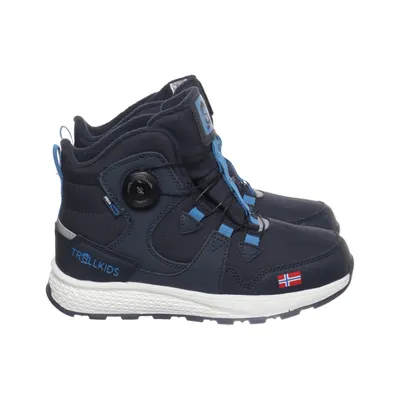 Hoge wandelschoenen (Blauw) van Trollkids Leer