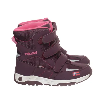 Bottes de randonnée (Violet) de Trollkids Cuir