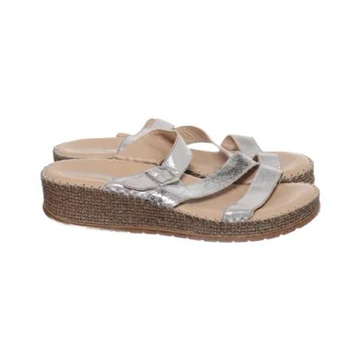 Sleehakken (Zilver, Beige) van Jenny Leer