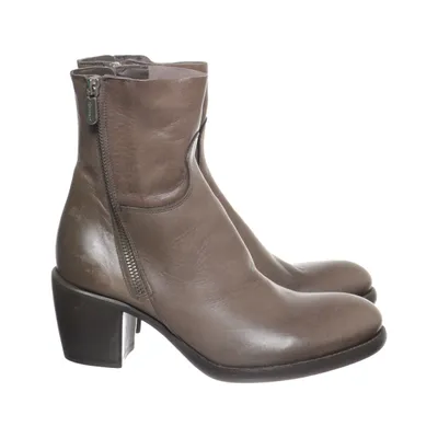 Heeled boots (Gray) from Rocco P Leather