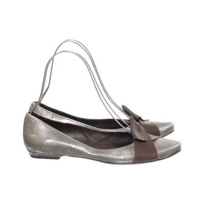 Ballet flats (Silver, Brown) from Audley Polyurethane
