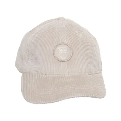 Casquette de baseball (Beige) de Knowledge Cotton Apparel Élasthane, Coton biologique