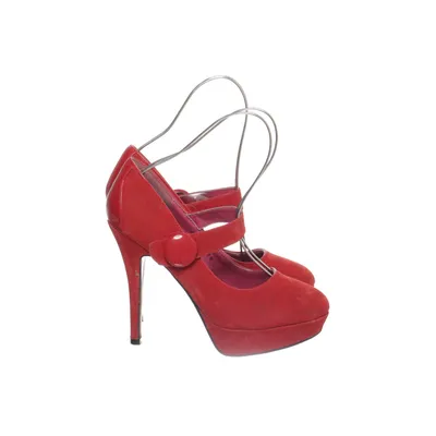 High heels (Red) from Super Me Leather