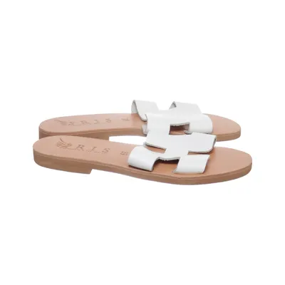 Sandals (White) from Iris Leather