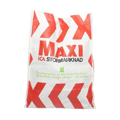 Tygpåse (Vit, Röd) från ICA