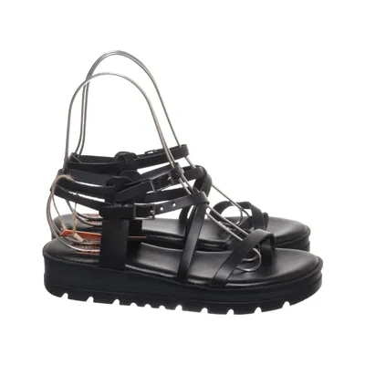 Sandalen (Zwart) van Porronet Leer