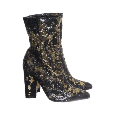 Bottes à talons (Noir, Or) de Missguided