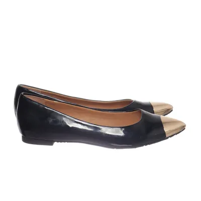 Ballet flats (Black, Gold) from Primadonna Collection Leather