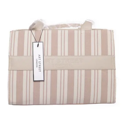Handbag (Beige, White) from Art Street London