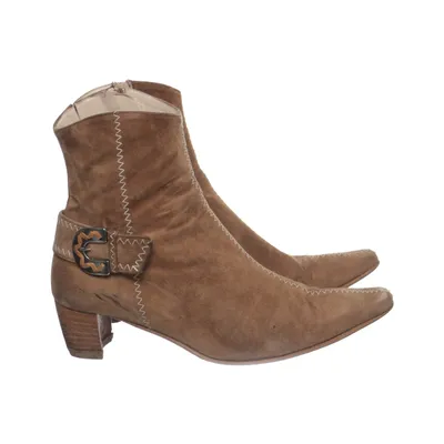 Ankle boots (Brown) from K+S Shoes Leather