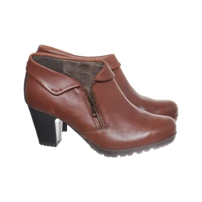 Heeled boots (Brown) from Jana Leather